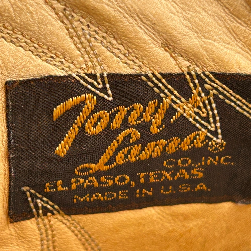 Tony Lama men 13 vintage Texas cowboy boots - Picture 9 of 9